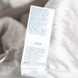 Pre Owned Max Mara Off-White Wool Buttoned Beaver Long Coat M 