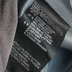 Pre Owned Max Mara Grey Jersey Ruched Maxi Dress S