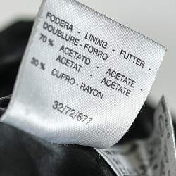 Pre Owned Max Mara Black Wool & Cashmere Oversized Long Coat S