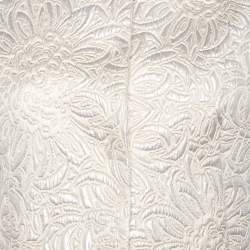 Max Mara Cream Lurex Floral Pattern Jacquard Cropped Jacket S