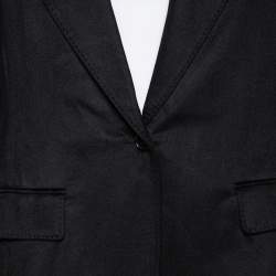 Max Mara Black Cashmere Button Front Jacket M