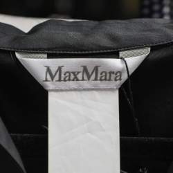 Pre Owned Max Mara Black Cotton Oversized Shift Midi Dress M