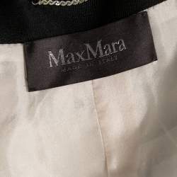 Max Mara Multicolored Fringed Long Sleeve Cropped Jacket L