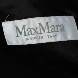 Pre Owned Max Mara Black Wool Single Breasted Suit XL