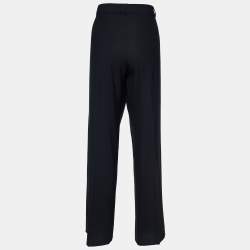 Pre Owned Max Mara Black Wool Single Breasted Suit XL