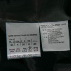 Pre Owned Max Mara Black Crepe Single Breasted Blazer S