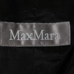 Pre Owned Max Mara Black Crepe Single Breasted Blazer S