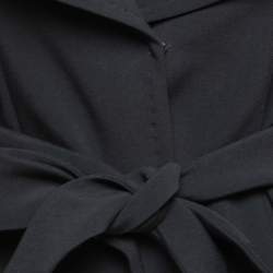 Pre Owned Max Mara Black Crepe Single Breasted Blazer S