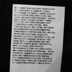 Pre Owned Max Mara Black Acetate Button Closure Jacket M