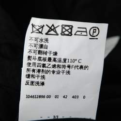 Pre Owned Max Mara Black Acetate Button Closure Jacket M