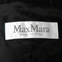 Pre Owned Max Mara Black Acetate Button Closure Jacket M