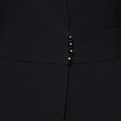 Pre Owned Max Mara Black Acetate Button Closure Jacket M