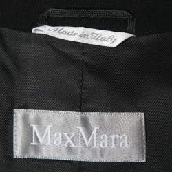 Pre Owned Max Mara Black Knit Skirt Suit S