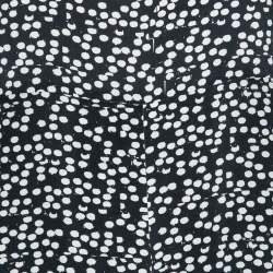 Max Mara Navy Blue Polka Dot Print Silk Long Sleeve Jumpsuit M