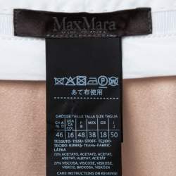 Max Mara Pink Crepe Straight-Leg Trousers XL