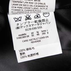 مملوكة مسبقًا Max Mara Black Camel Hair Belted Wrap Coat L