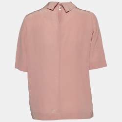 Max Mara Studio Pink Silk Top S