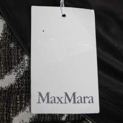 Max Mara Green Textured Cotton & Linen Sheath Dress M