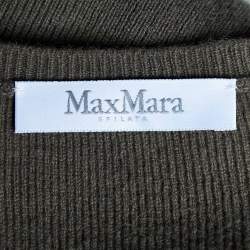 Pre Owned Max Mara Military Green Wool Cashmere Tank Top M