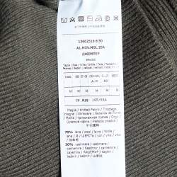 Pre Owned Max Mara Military Green Wool Cashmere Tank Top M