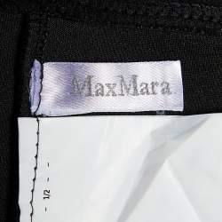 Max Mara Black Faux Suede Leggings S
