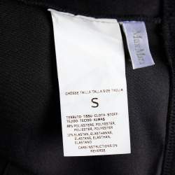 Max Mara Black Faux Suede Leggings S