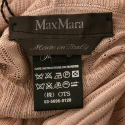 Pre Owned Max Mara Light Pink Stretch-Knit Top & Shrug Set M