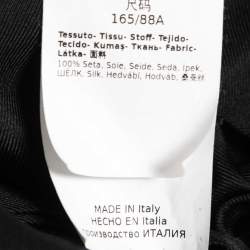 Pre Owned Max Mara Black Silk A line Midi Dress S