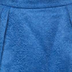 Max Mara Blue Mohair Wool Pencil Skirt M