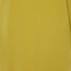 Pre Owned Max Mara Mustard Yellow Textured Cotton Shift Dress M