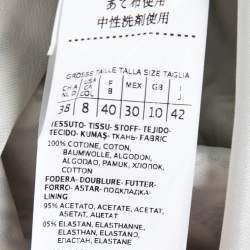 Pre Owned Max Mara Black Paisley Printed Cotton Wrap Effect Midi Dress M