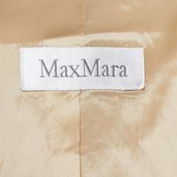 Max Mara Beige Wool Single-Breasted Suit S