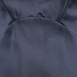 Max Mara Pianoforte Dark Blue Satin Sleeveless Gown XS
