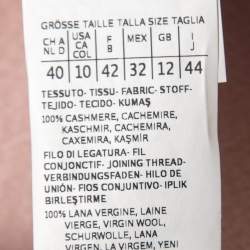 Max Mara Light Pink Cashmere Single Breasted Long Coat M