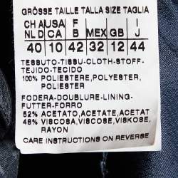 Max Mara Charcoal Grey Textured Waistcoat M