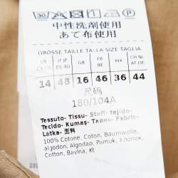 Pre Owned Max Mara Beige Cotton Belted Shirt M