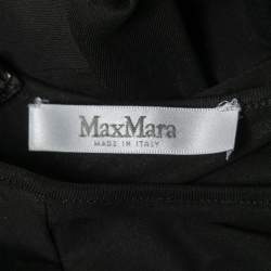 Pre Owned Max Mara Black Jersey Bodycon Mini Dress S