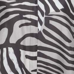 Pre Owned Max Mara White All-Over Print Cotton Button Front Long Sleeve Shirt L