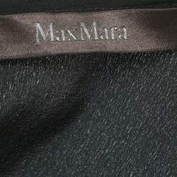 Pre Owned Max Mara Black Silk Hanging Detailed Sleeveless Blouse S