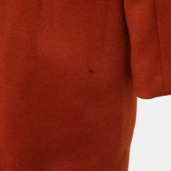 Max Mara Rust Orange Wool Coat XS