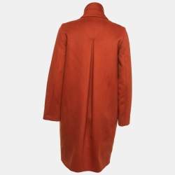 Max Mara Rust Orange Wool Coat XS