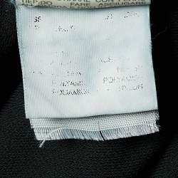 Pre Owned Max Mara Black Jersey Knit Faux Wrap Sleeveless Maxi Dress M