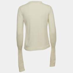 Max Mara White Knit Sweater M