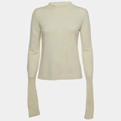 Max Mara White Knit Sweater M
