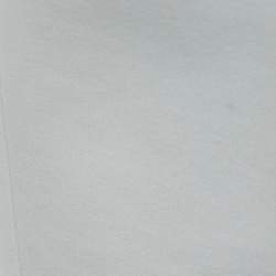 Pre Owned Max Mara White Jersey Knit Tapered Trousers M