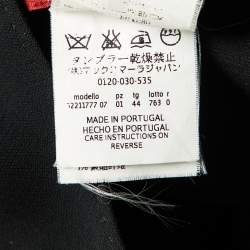 Pre Owned Max Mara Black Crepe Pleated Sleeveless Dress M