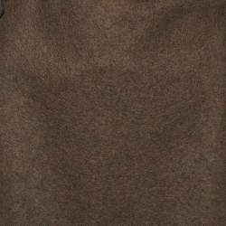 Pre Owned Max Mara Brown Wool Pencil Skirt M