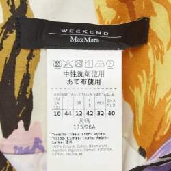 Pre Owned Weekend Max Mara Multicolour Floral Print Cotton Shirt Dress M