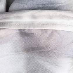 Pre Owned Max Mara Purple Watercolor Print Silk Blouse M