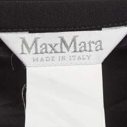 Max Mara Black Crepe High Waist Shorts M